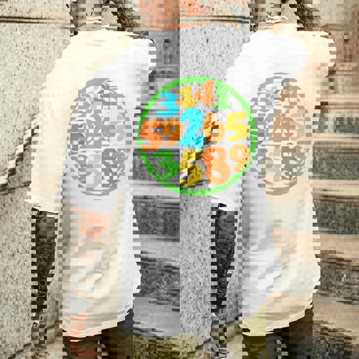 数字円周率ティー メンズTシャツ バックプリント 彼への贈り物