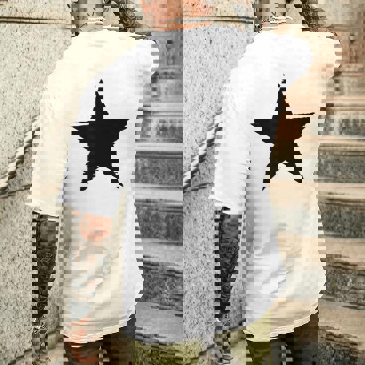 星 星柄 メンズ 半袖 マーク ロック おしゃれ かっこいい 大きいサイズ プリント 白t 春夏 エストンプステラ メンズTシャツ バックプリント 彼への贈り物