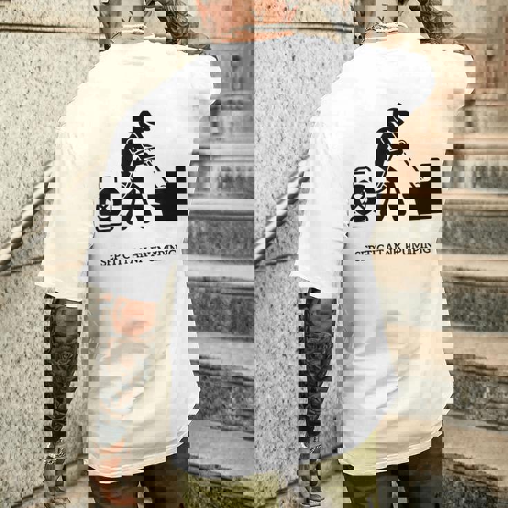 浄化槽ポンプ メンズTシャツ バックプリント 彼への贈り物