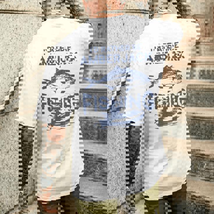 私はむしろなりたい-フィッシャーフィッシャーマンカンパチ釣り メンズTシャツ バックプリント 彼への贈り物