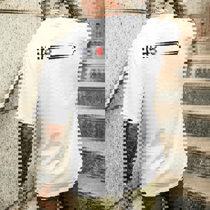 絶不調を伝える ピクセルアートパロディデザイン メンズTシャツ バックプリント 彼への贈り物