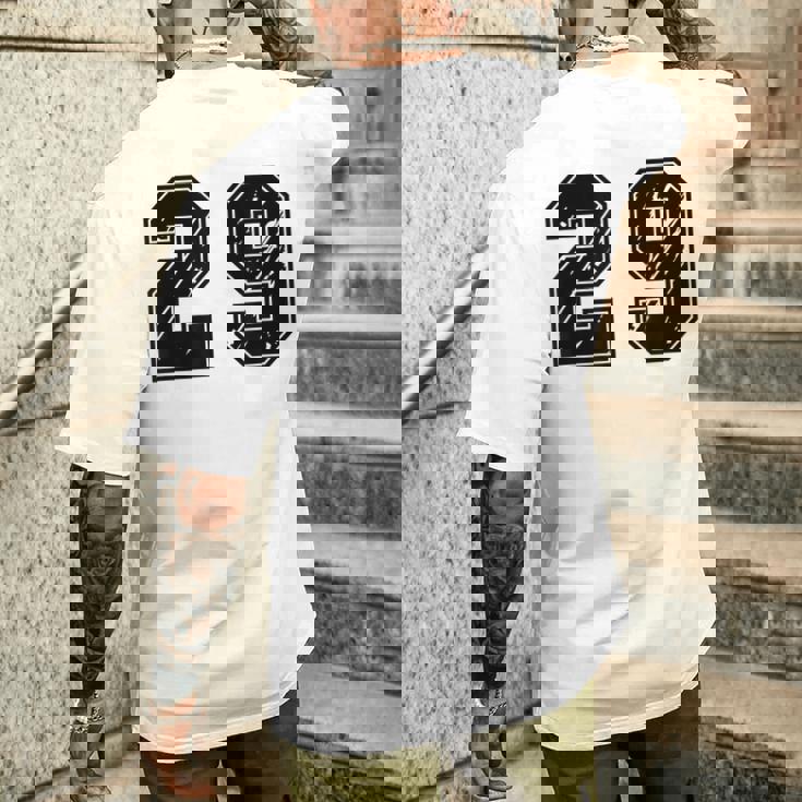 背番号 29 チーム短大スポーツ背番号付きユニフォーム メンズTシャツ バックプリント 彼への贈り物