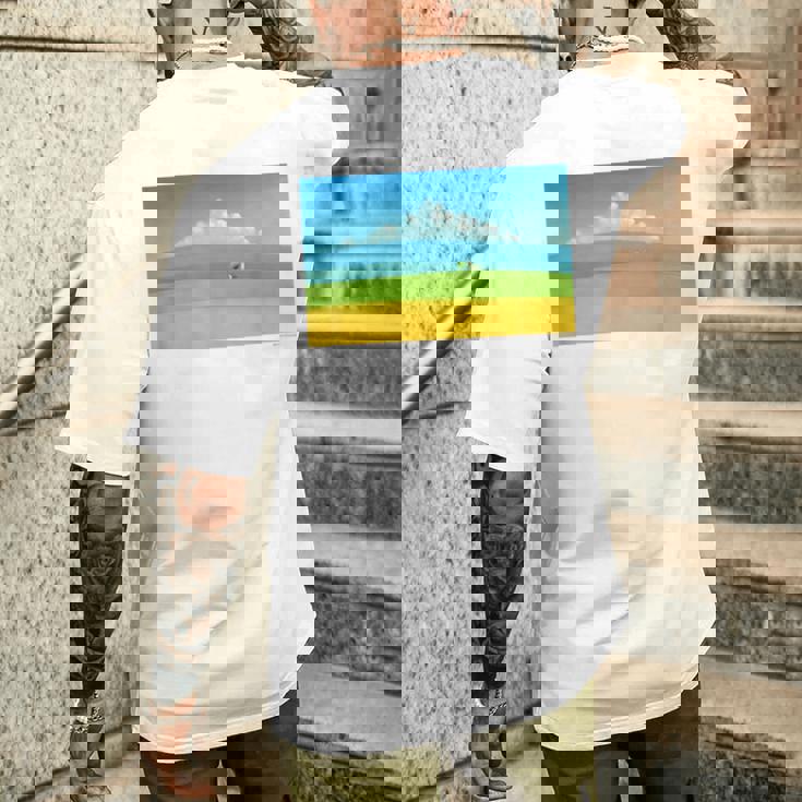 詩とメルヘン 葉祥明 トスカーナの祈り P3031 メンズTシャツ バックプリント 彼への贈り物