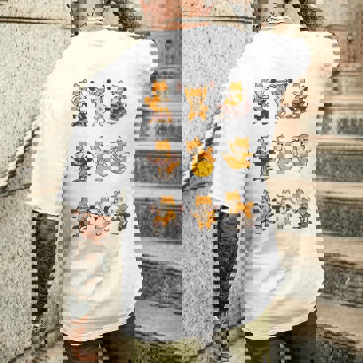 面白いtシャツ 柴犬 筋トレ ジム イヌ グッズ かわいい おもしろ 面白い 服 ネタ おもしろtシャツ メンズTシャツ バックプリント 彼への贈り物