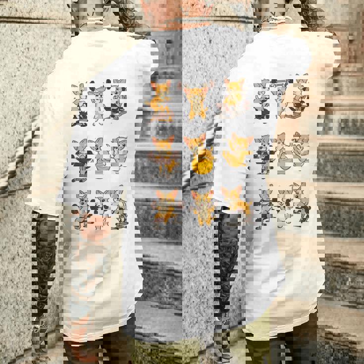 面白いtシャツ 犬 チワワ 筋トレ ジム イヌ グッズ かわいい おもしろtシャツ 面白い 服 ネタ 運動 メンズTシャツ バックプリント 彼への贈り物