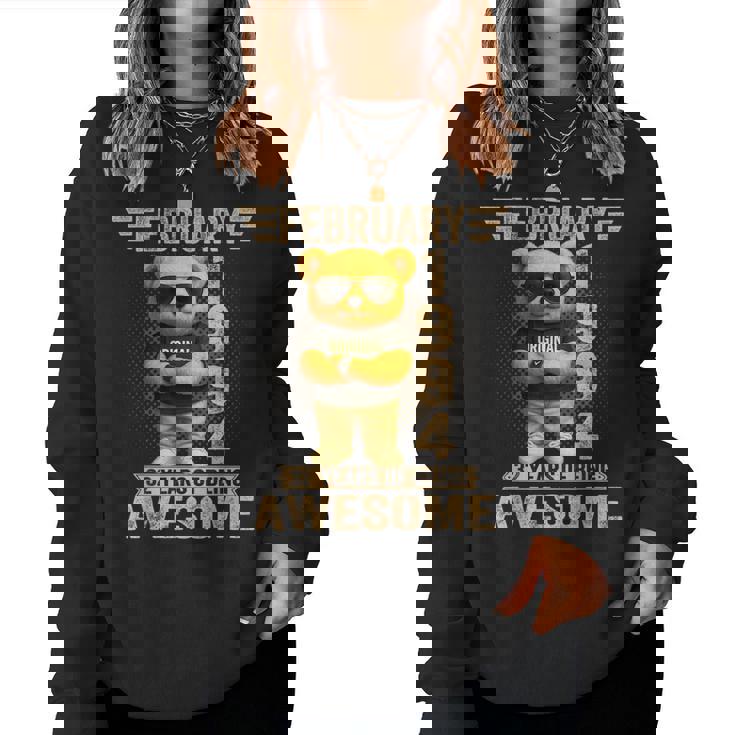 32歳 1994年2月 テディベア 32歳 誕生日 男性 女性 レディーススウェットシャツ