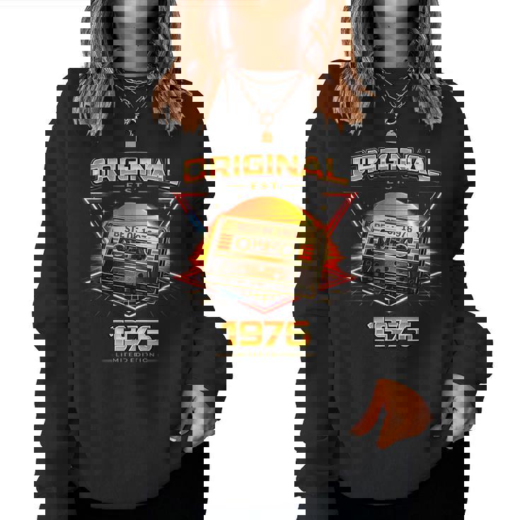 50歳 誕生日 男性女性intage 1976年1976年生まれ レトロデザインブランド レディーススウェットシャツ