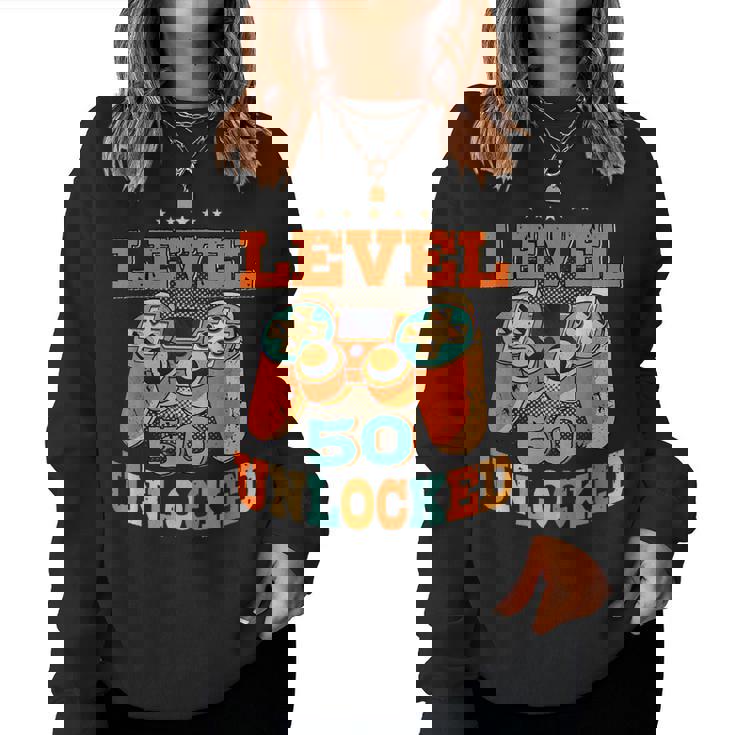 50歳の誕生日プレゼント 50歳 男性と女性、ビデオゲーム 1971年生まれ レディーススウェットシャツ