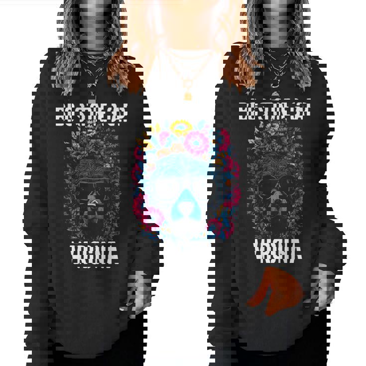 Bigtone Gap バージニア Usa クマと花のデザイン 長袖tシャツ レディーススウェットシャツ