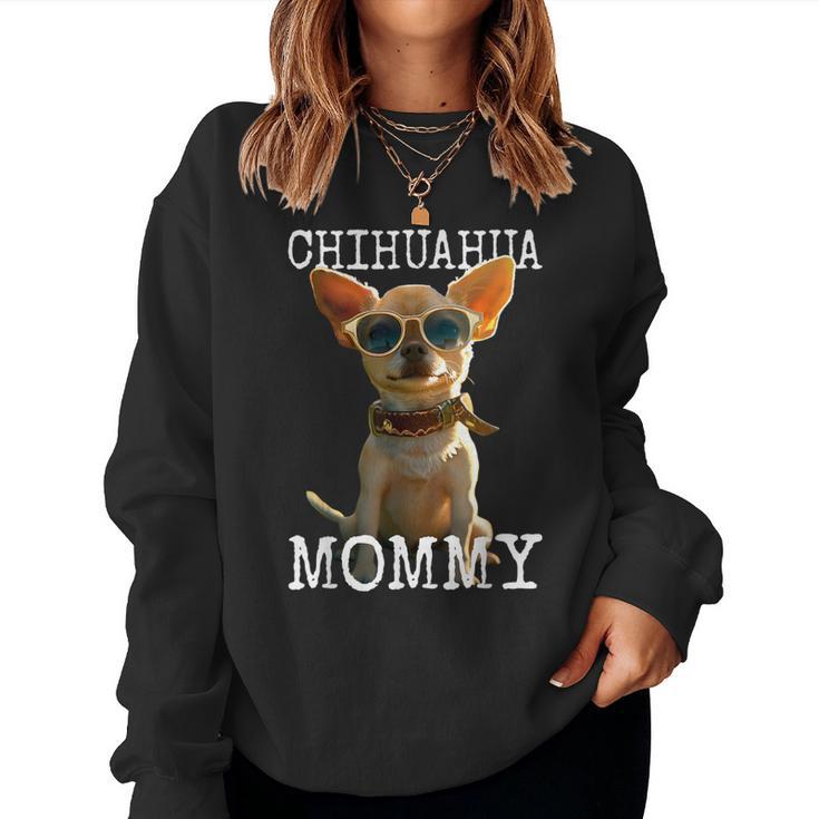 Chihuahua Mommy チワワ ママ ママ 母の日 ママ おもしろ チワワ レディーススウェットシャツ