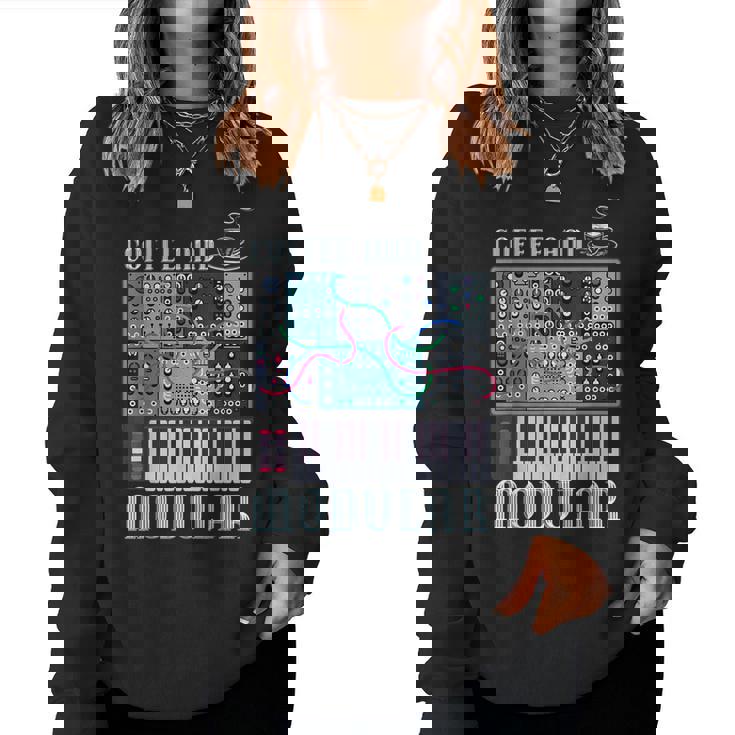 Coffee And Modular アナログシンセサイザー 波形シンセ レディーススウェットシャツ