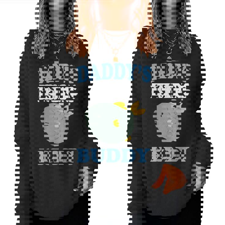 Daddy's Fishing Buddyon Daughter ギフトtシャツ レディーススウェットシャツ