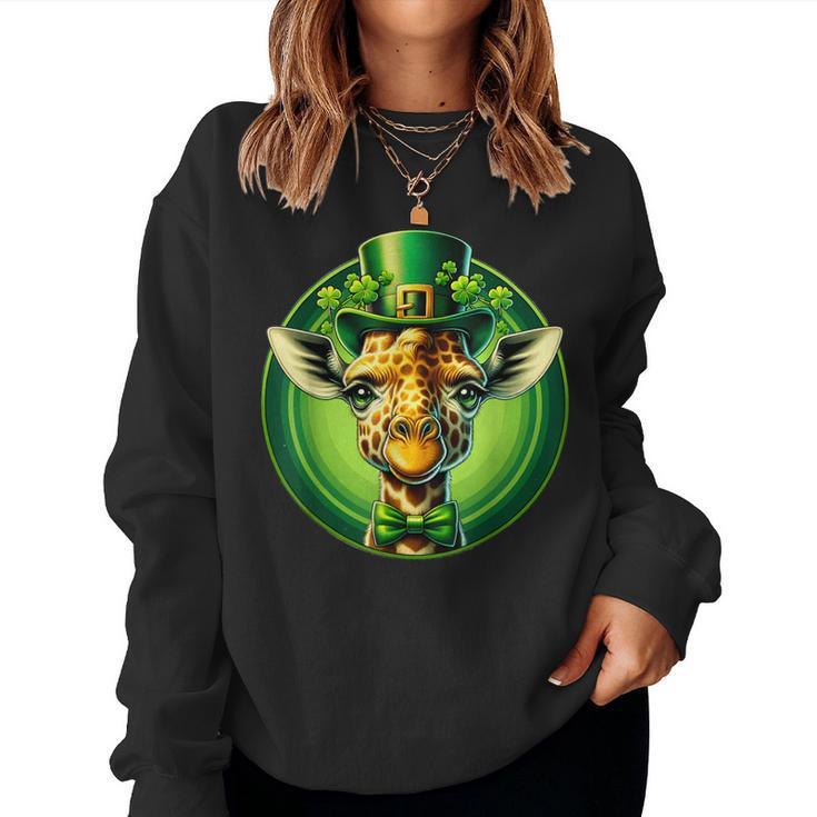 Drôle De Léprechaun Girafet Patrick Pour Enfants Hommes Et S Sweat-shirt pour femme
