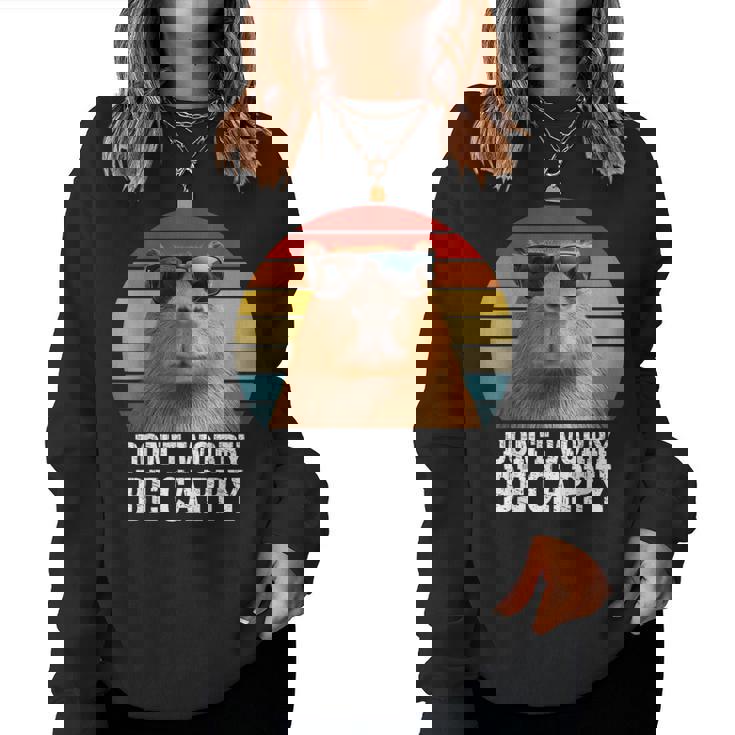 Capybara Be Cappy For Adults Capybara Love Women Sweatshirt