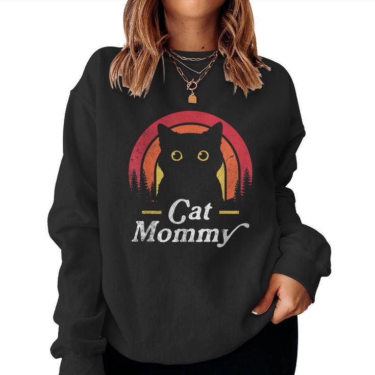 Cat Lady Mommy Cat Lovers Retro La Mejor Mamá De Gatos De La Historia Sudadera Mujer