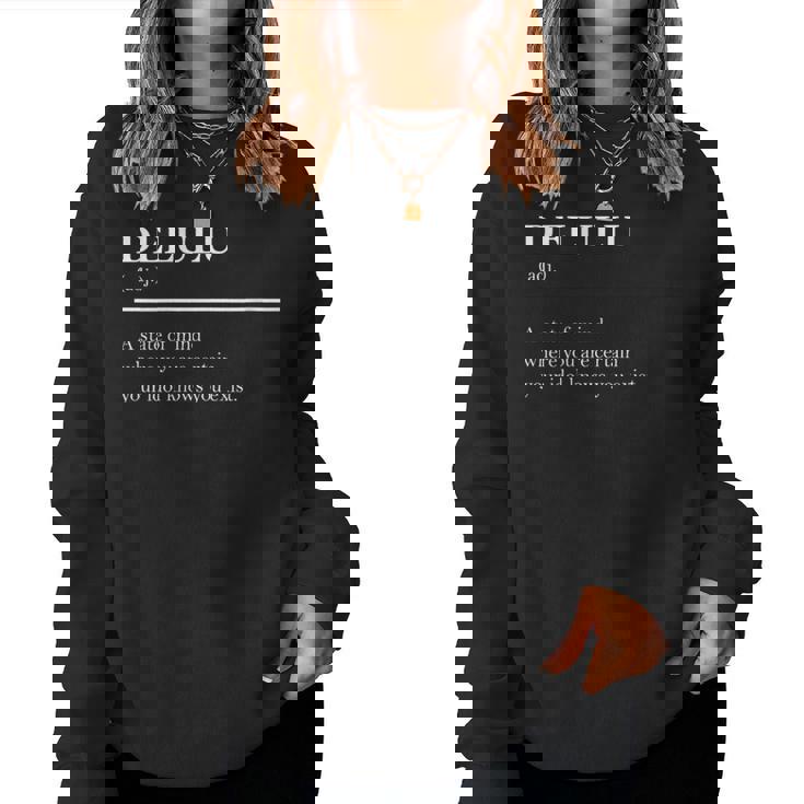 Definition Delulu Fandom Idol Meme Definition Women Sweatshirt