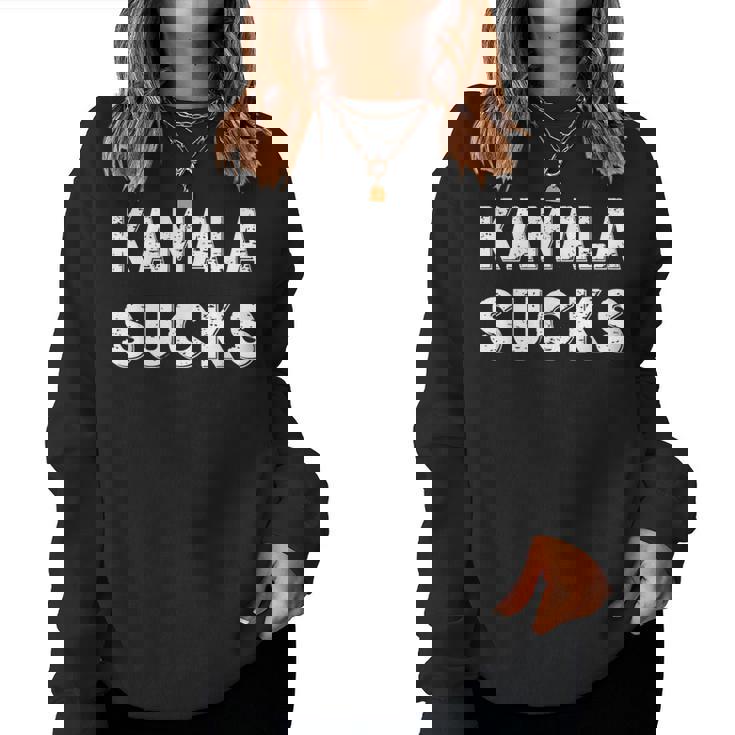 Kamalaucks Kamala Harrisucks And Women レディーススウェットシャツ