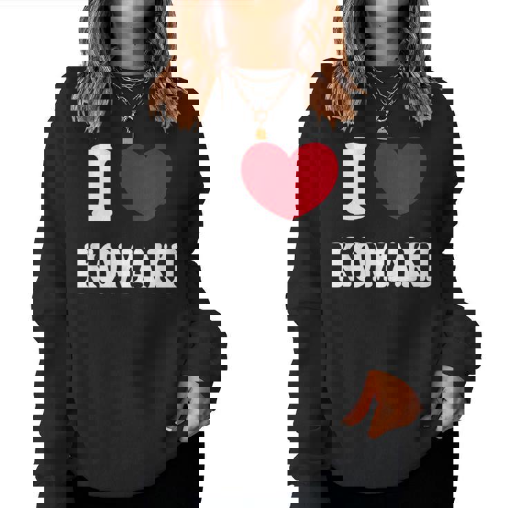 I Love Komaki アイラブ小牧 レディーススウェットシャツ