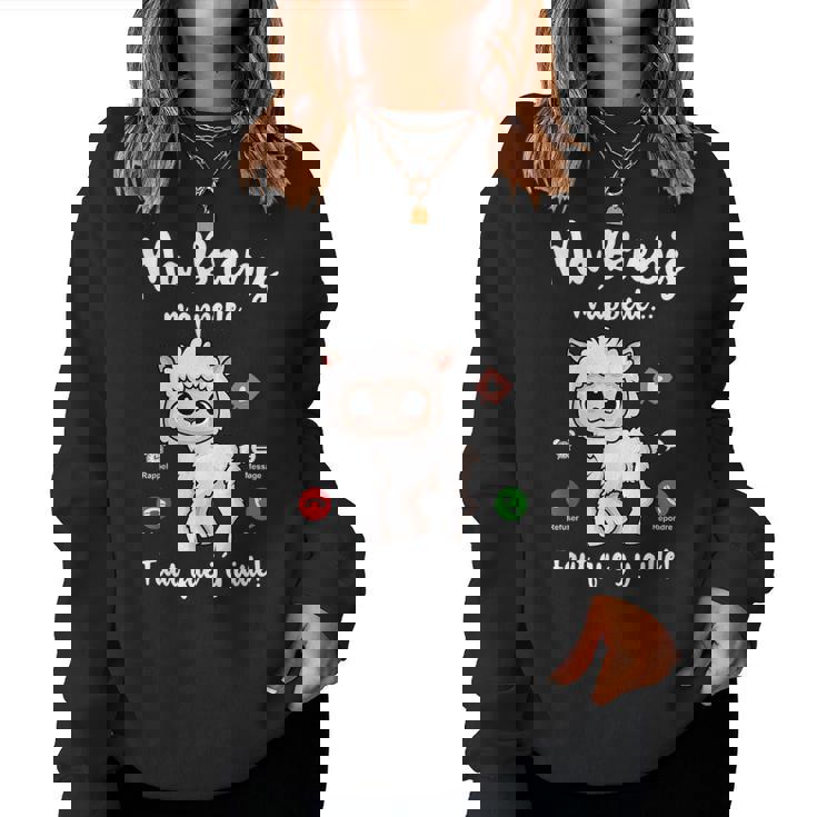 Ma Brebis M'appelle Fille Enfant Humour Brebis Sweat-shirt pour femme