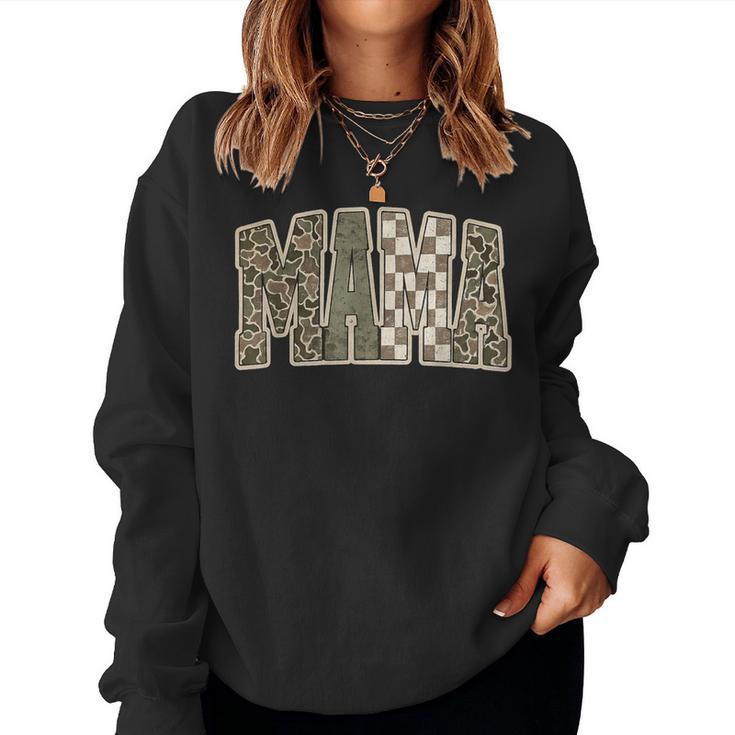 Mama Mommy Happy Mother's Day Mom Life Retro Camouflage Women Sweatshirt
