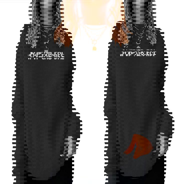 My Wifetabs People Wife Quote レディーススウェットシャツ