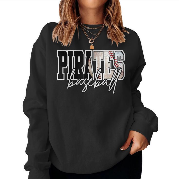 Pirates Baseball Mom Game Day School Spirit Pirate Pride Women Sweatshirt