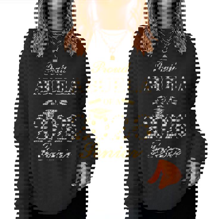 Proud Abuela Of A 2026 シニア 卒業 長袖tシャツ レディーススウェットシャツ