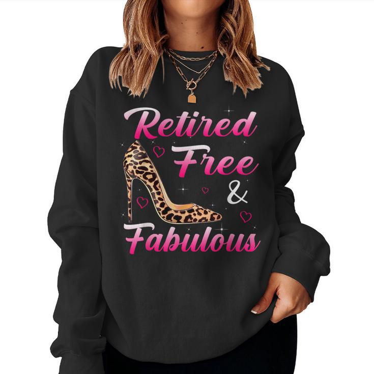 Retraité 2023 Gratuit Et Fabuleux Léopard À La Retraite Pour Les S Sweat-shirt pour femme