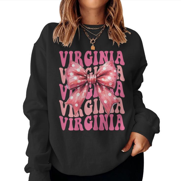Virginia Arco De Coqueta Con Nombre Estético Para Es Y Niñas Sudadera Mujer
