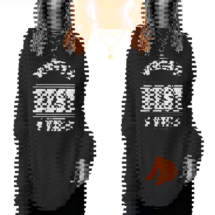 World's Best Wife 面白いウェディングギフトシャツ レディーススウェットシャツ