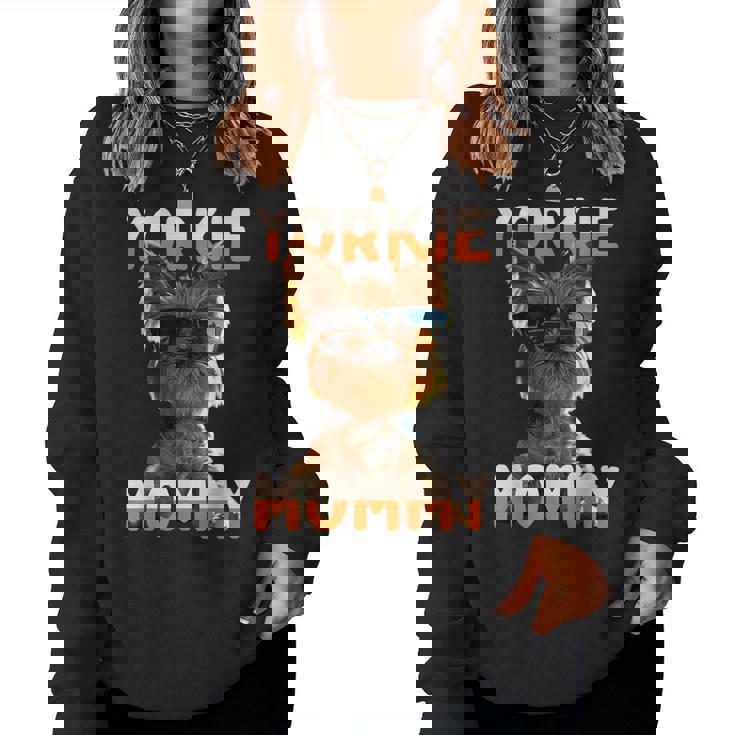 Yorkie Mommyヨーキー ママ 母親 母の日 ママ かわいい ヨークシャー・テリア レディーススウェットシャツ