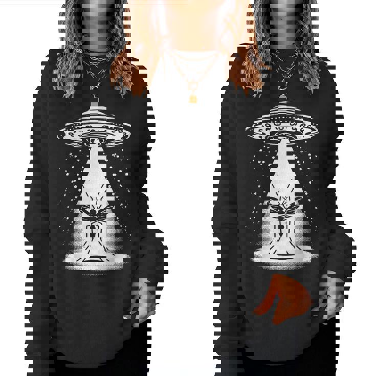 Zanzara Papà Mamma Amante Divertente Ufo Alieno Women Sweatshirt