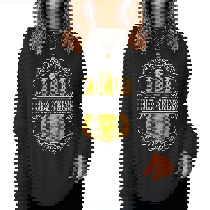 オクトーバーフェスト I Love Beer Bier & Classical Music レディーススウェットシャツ