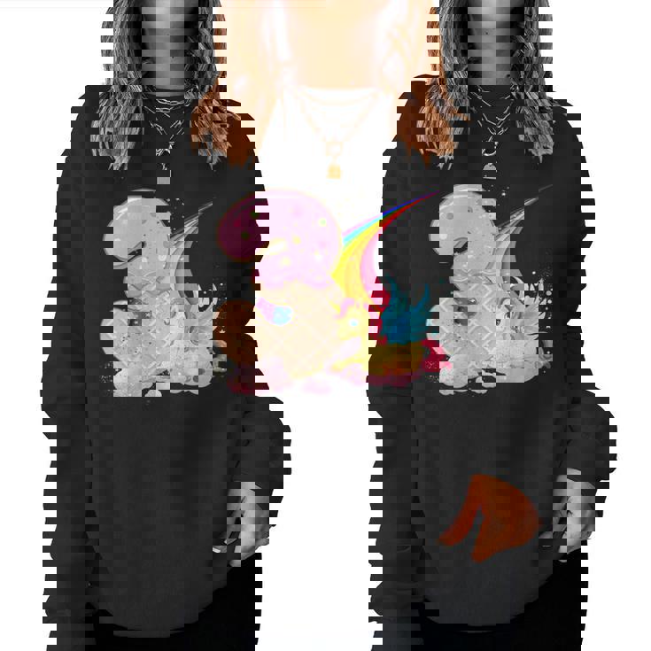 キッズ I Am 3 かわいいユニコーン 誕生日ギフト 女の子向け レディーススウェットシャツ