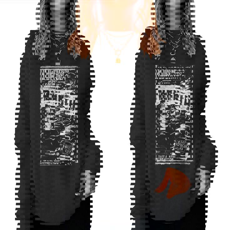 ハロウィンホラーナイト フランケンシュタイン&フランケンシュタインの花嫁 レディーススウェットシャツ