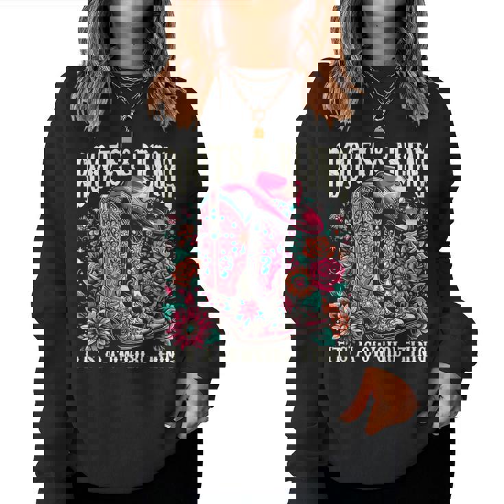 ブーツ Its Bling Cowgirl Thing Countryintage Western レディーススウェットシャツ