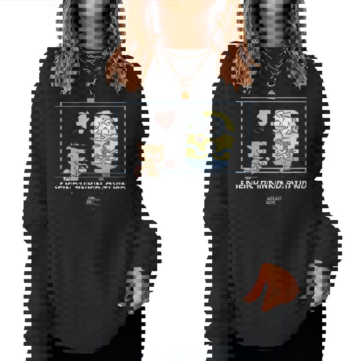 ミニオンズ ボブ&ティム Be Kind Think Kindtay Kind 長袖tシャツ レディーススウェットシャツ