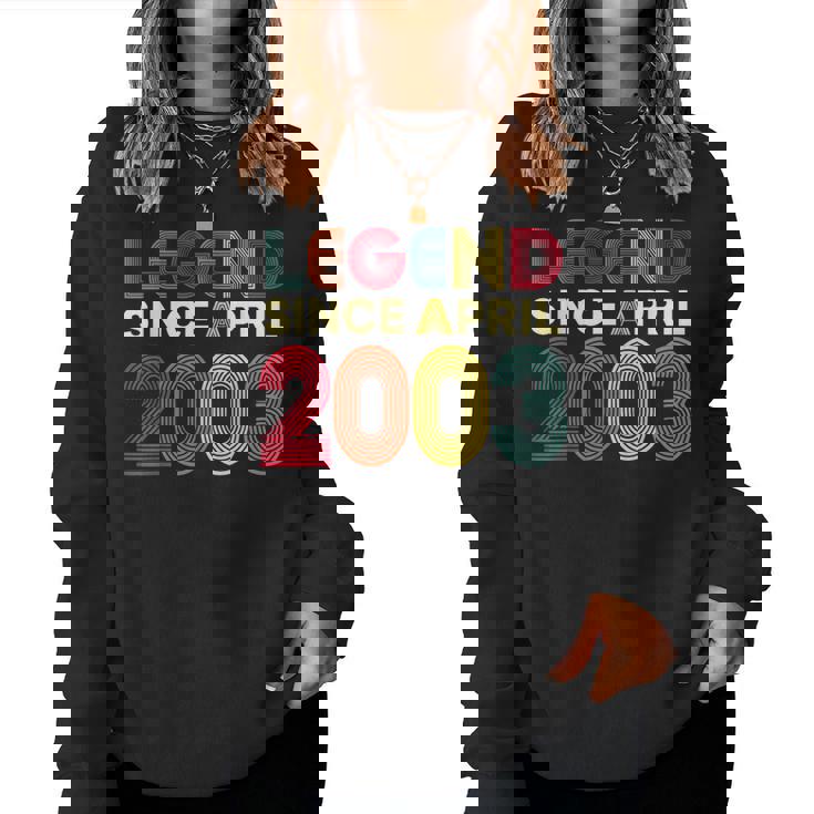 レジェンド 2003年4月 23歳の誕生日 男性 女性 23歳 レディーススウェットシャツ