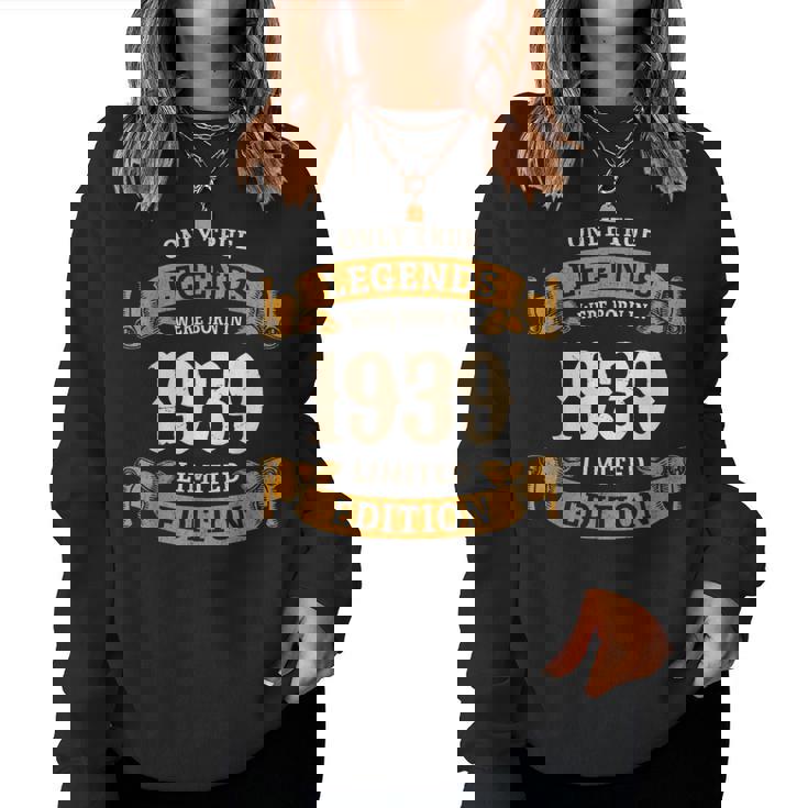 ヴィンテージ 1939 ギフト 男性 女性 長寿祝い 1939年生まれ 米寿祝い ユニークな誕生日プレゼント レディーススウェットシャツ