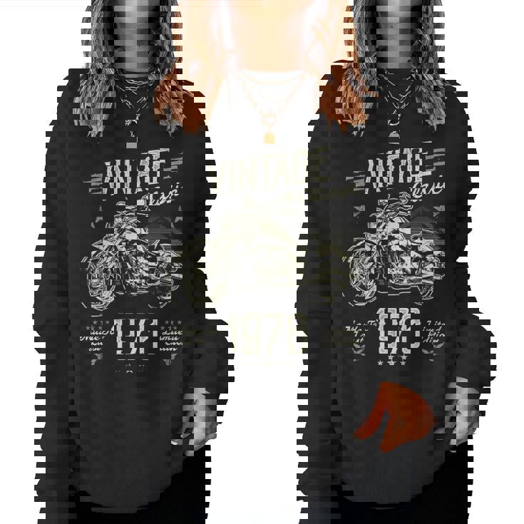 ヴィンテージ 1970 55 歳の誕生日プレゼント 男性 女性 55 歳 レディーススウェットシャツ