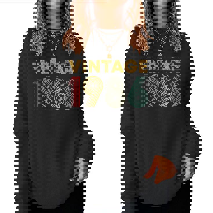 ヴィンテージ 1986 40歳の誕生日プレゼント 男性 女性 40歳 レディーススウェットシャツ