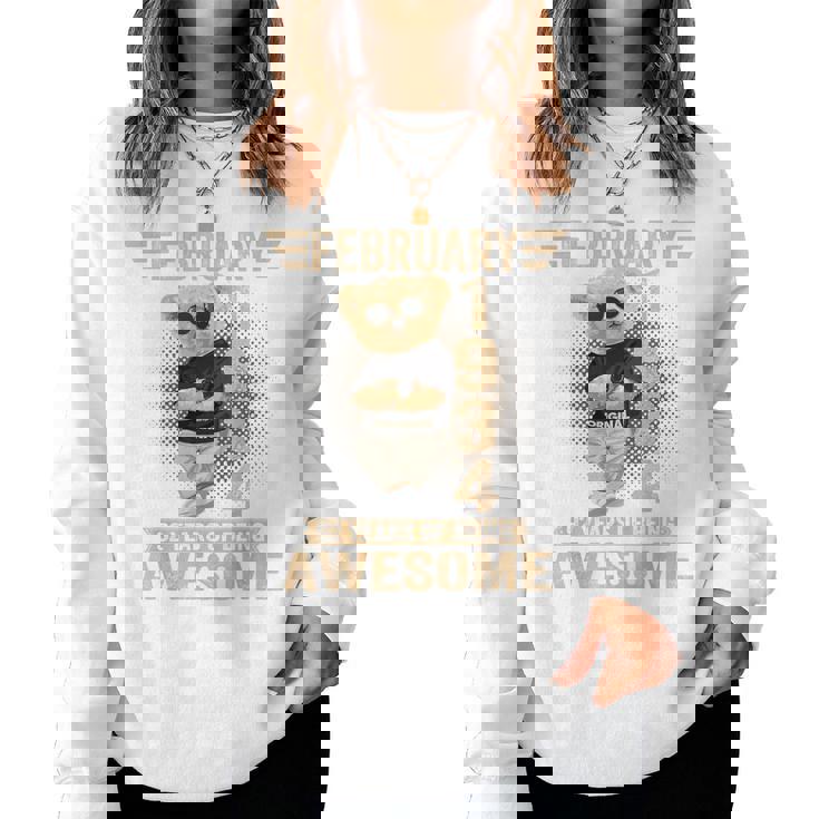 2月 92歳の誕生日 男性 女性 1934年 素晴らしいテディベア レディーススウェットシャツ