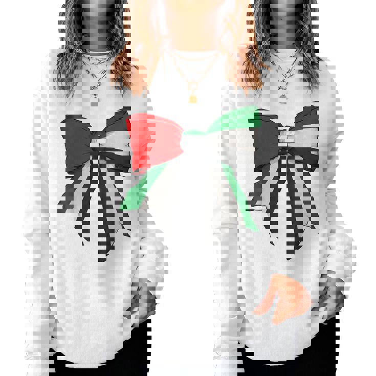 アラブ首長国連邦 首長国連邦 Uae 国旗 女の子 コケットリボン レディーススウェットシャツ