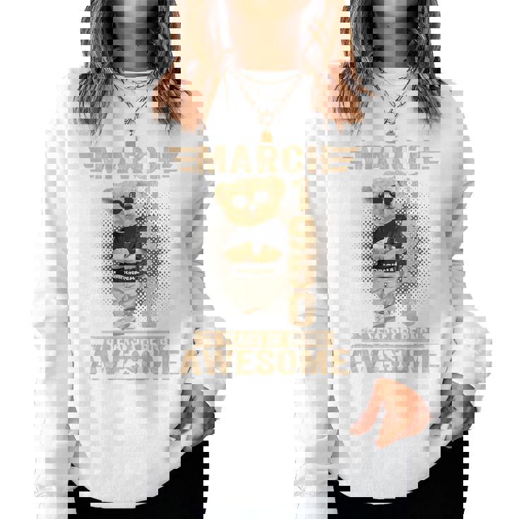 オンバック 3月76日 誕生日 男性 女性 1950年 テディベア レディーススウェットシャツ