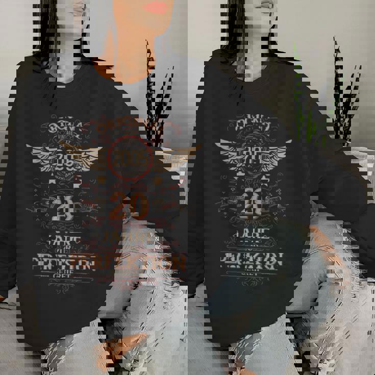 20 歳の誕生日の男性と女性への、 20 周年記念オリジナル 2005 年装飾のおもしろギフト レディーススウェットシャツ 彼女への贈り物