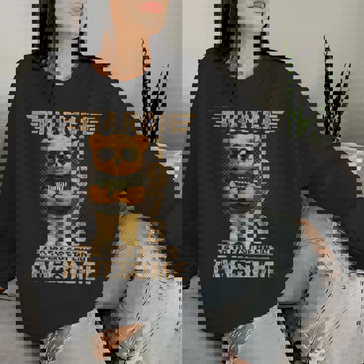 48歳 1978年3月 テディベア 48歳 誕生日 男性 女性 レディーススウェットシャツ 彼女への贈り物