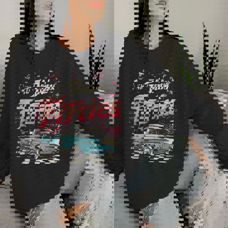 50S ロカビリー 1950年代 The Fabulous Fifties ロックンロール レディーススウェットシャツ 彼女への贈り物