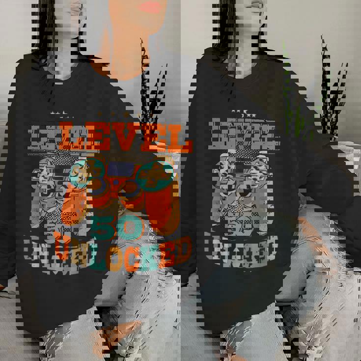 50歳の誕生日プレゼント 50歳 男性と女性、ビデオゲーム 1971年生まれ レディーススウェットシャツ 彼女への贈り物