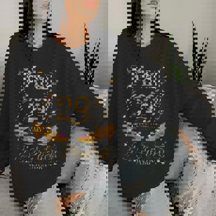 5月29日 プリンセスが生まれた 5月29日 誕生日 女の子 長袖tシャツ レディーススウェットシャツ 彼女への贈り物