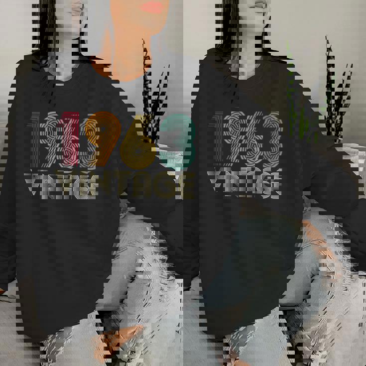 63歳の誕生日プレゼント 63歳 男性 女性 レトロ ヴィンテージ 1963 レディーススウェットシャツ 彼女への贈り物